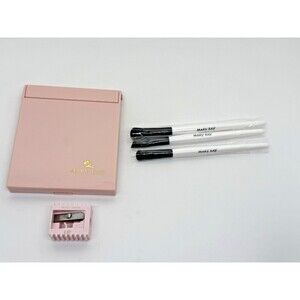 Mary Kay Makeup Brush Set Eyeshadow‎ Eyeliner Smudge Mirror Sharpener 5 Pieces